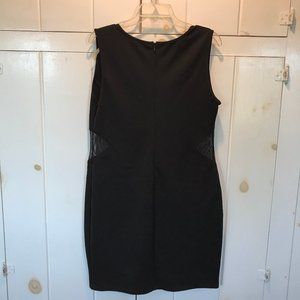 Fashion to Figure Scuba Vneck Dress w/ Mesh Side